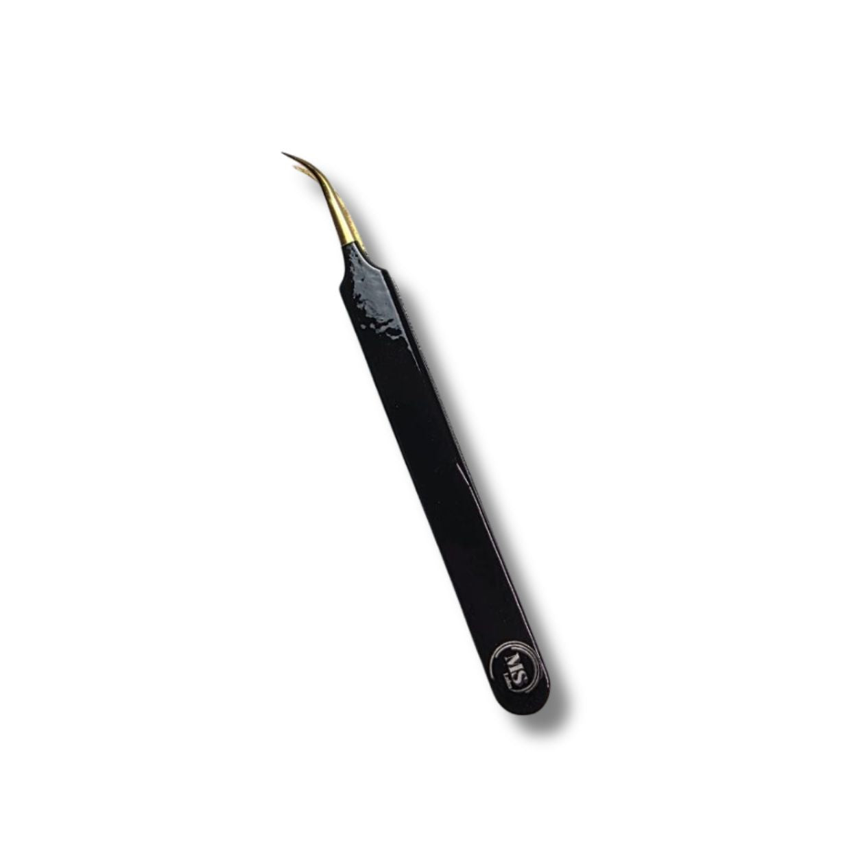 Pinzetta Curva Professionale - Colore oro e nero