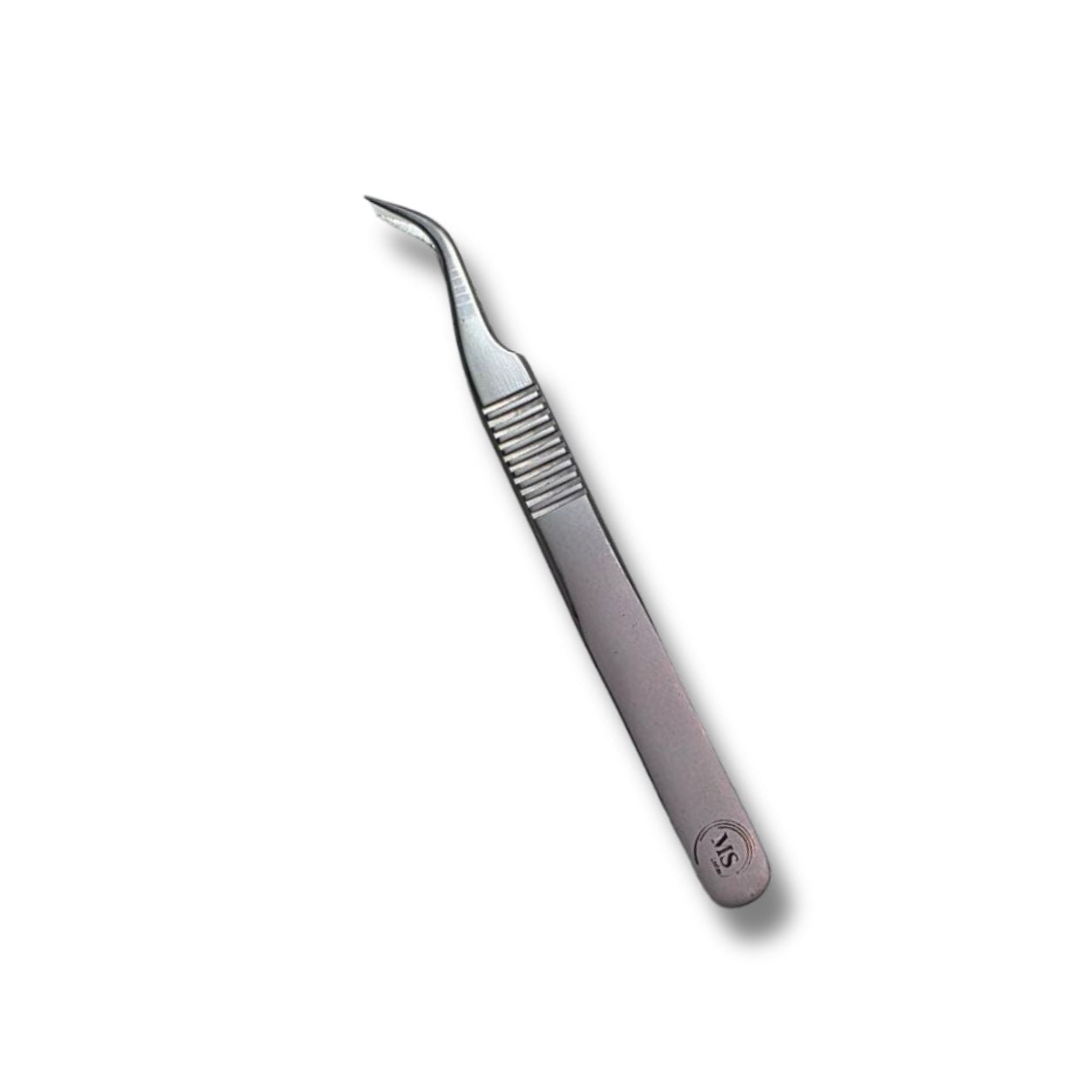 Pinzetta Curva Professionale - Colore Silver