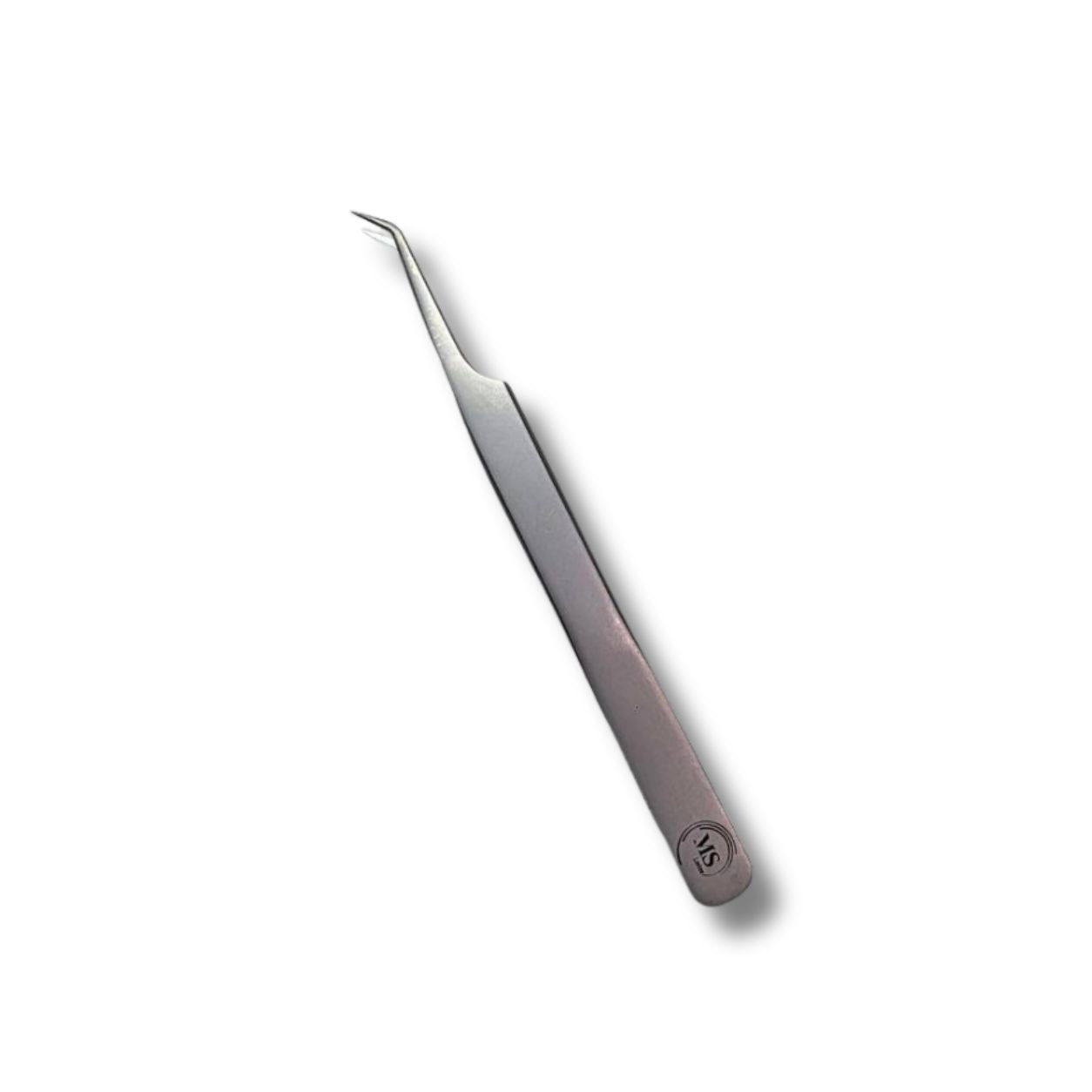 Pinzetta Extension Ciglia 45° - Punta Fine e Lunga - Colore Silver